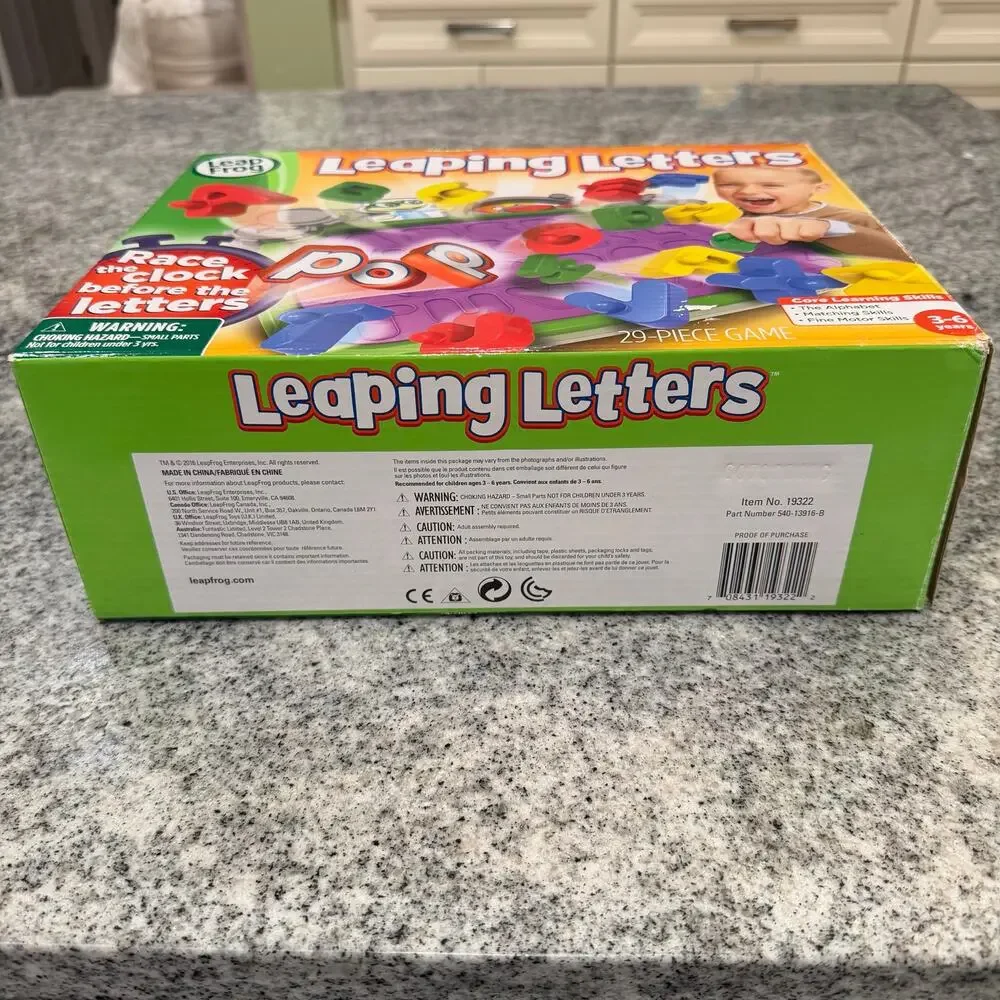 Leap Frog Leaping Letters Race the Clock Game ABC Alphabet Educational Learning